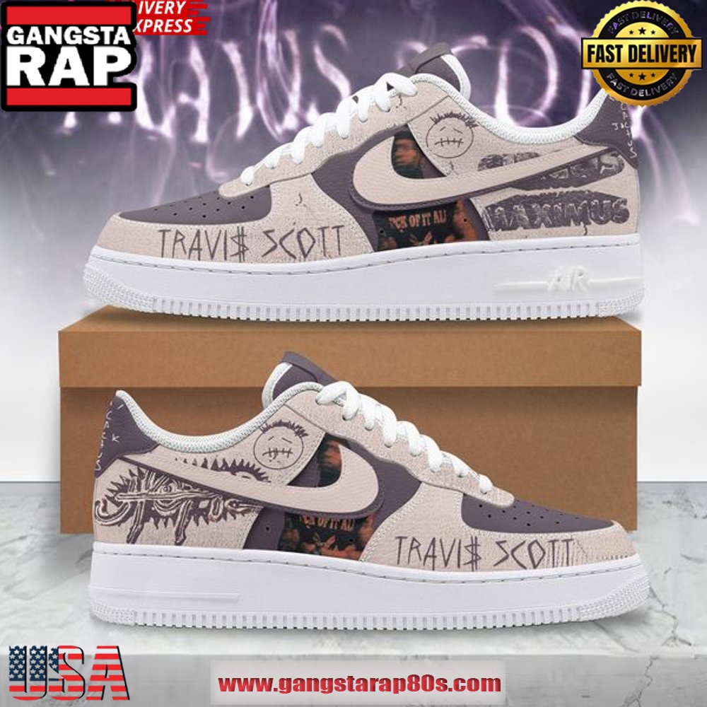 Travis Scott Cactus Jack Purple Air Force 1 Sneakers Shoes Travis Scott Cactus Jack Purple Air Force 1 Sneakers Shoes