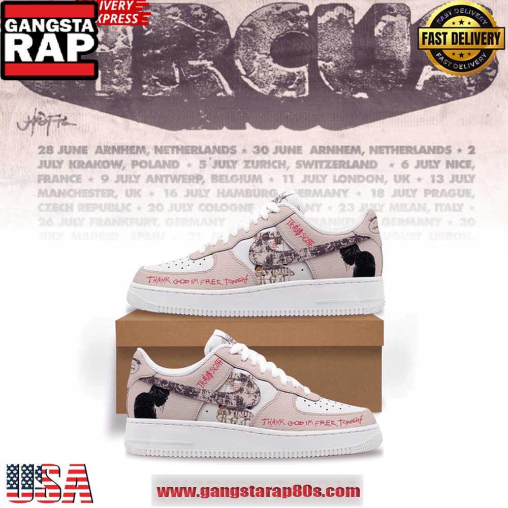 Travis Scott CIRCUS MAXIMUS Limited Edition Air Force 1 Running Sneakers Shoes