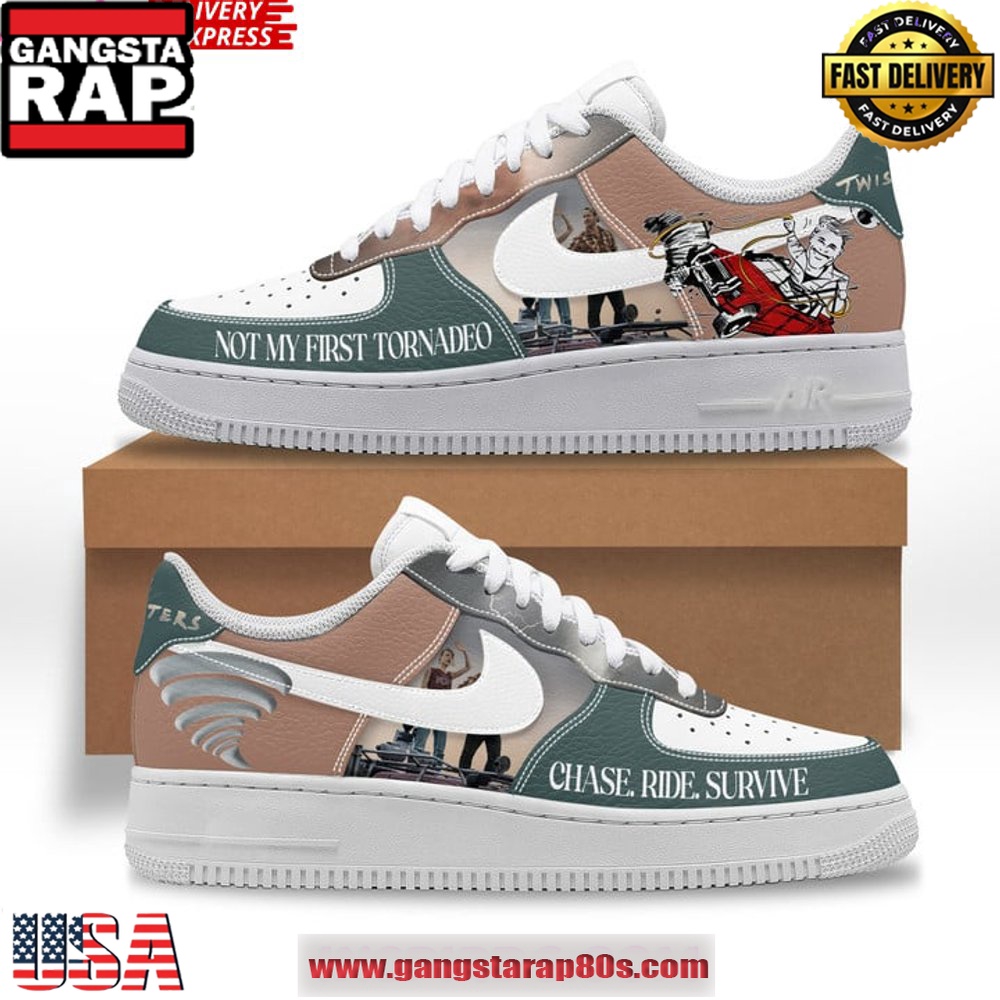 Twisters Movie Limited Edition Air Force 1 Sneakers Shoes Twisters Movie Limited Edition Air Force 1 Sneakers Shoes