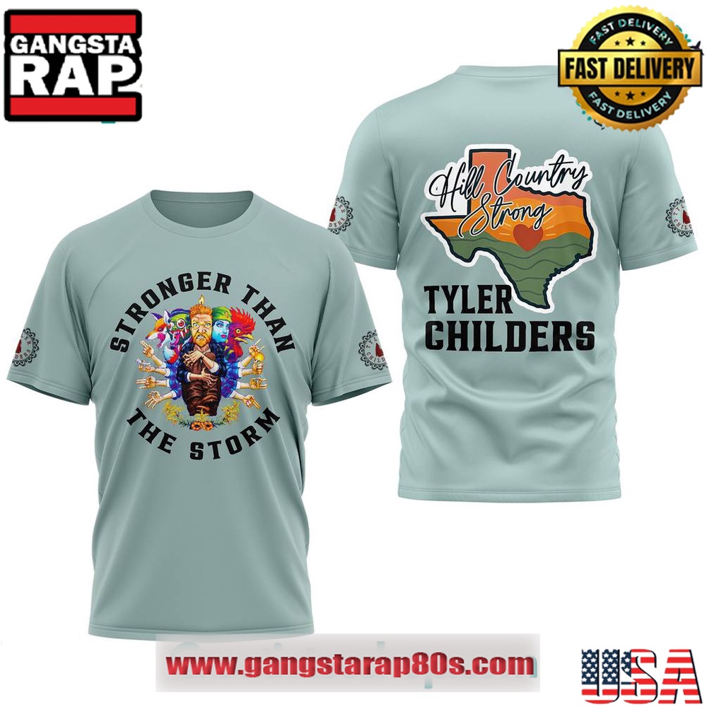 Tyler Childers Texas Stronger than the Storm Special Edition T Shirt Tyler Childers Texas Stronger than the Storm Special Edition T Shirt