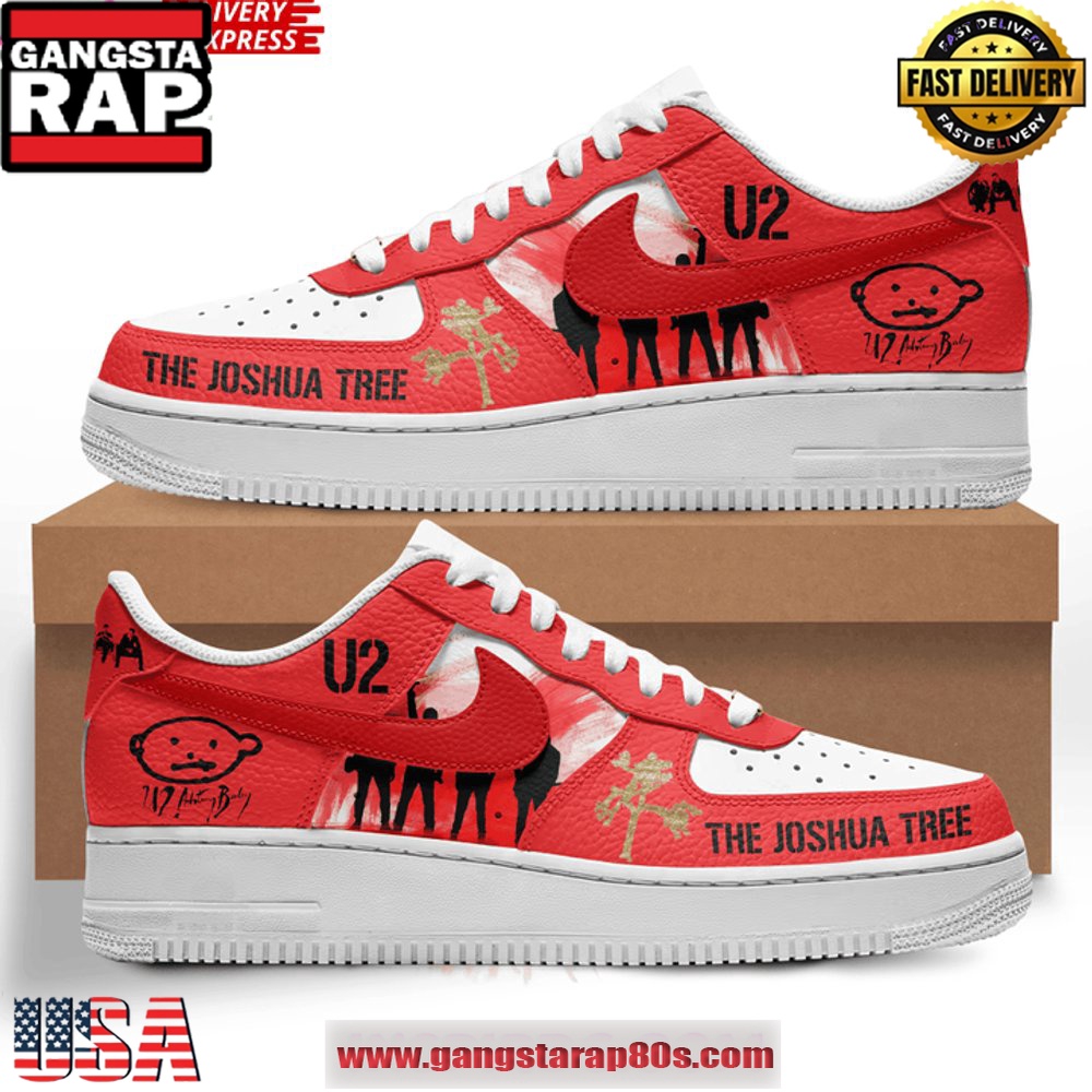 U2 Band Limited Edition Air Force 1 Sneakers Shoes U2 Band Limited Edition Air Force 1 Sneakers Shoes