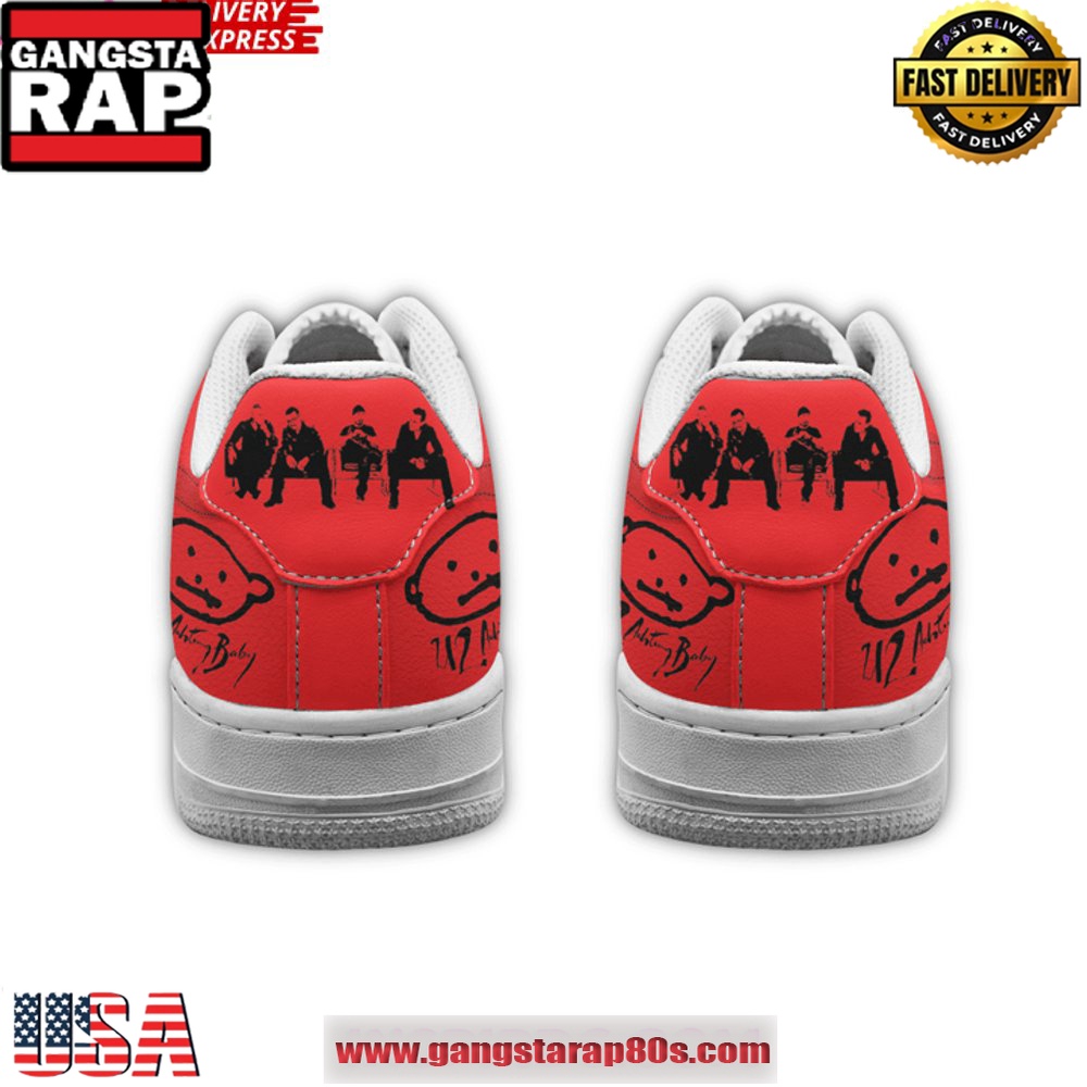 U2 Band Limited Edition Air Force 1 Sneakers Shoes U2 Band Limited Edition Air Force 1 Sneakers Shoes