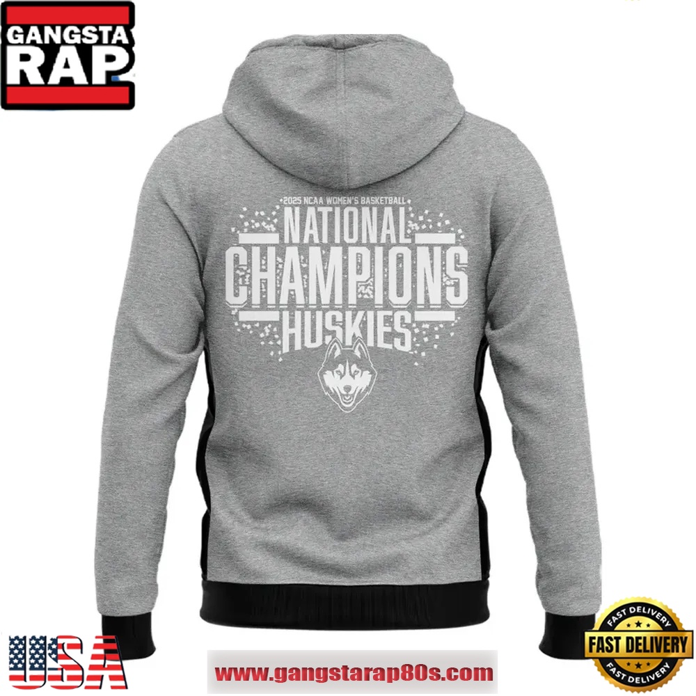 UConn Huskies Women's Basketball 2025 National Champions Zip Hoodie Shirt UConn Huskies Women's Basketball 2025 National Champions Zip Hoodie Shirt