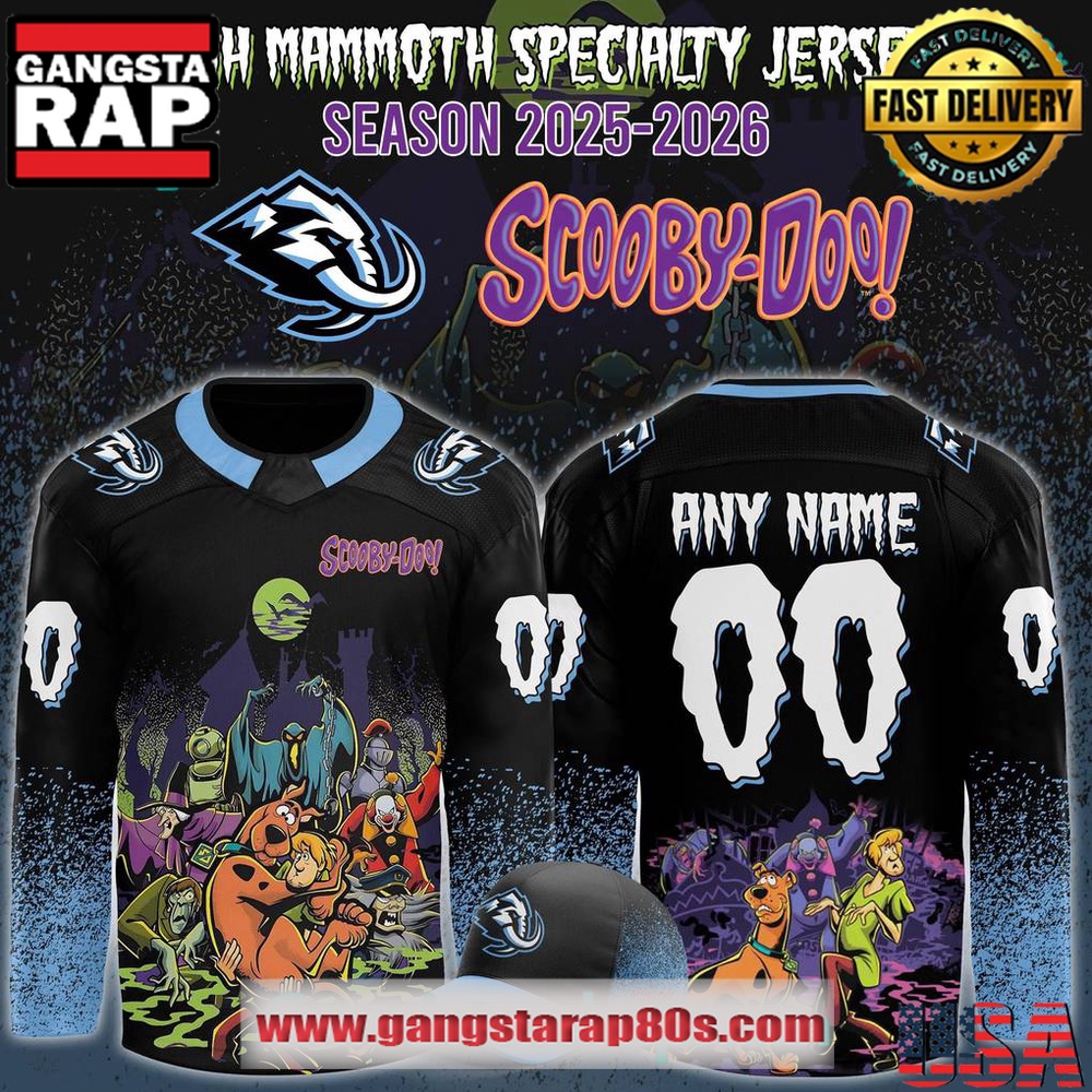 Utah Mammoth x ScooByDoo Night 2025 Custom Hockey Jersey