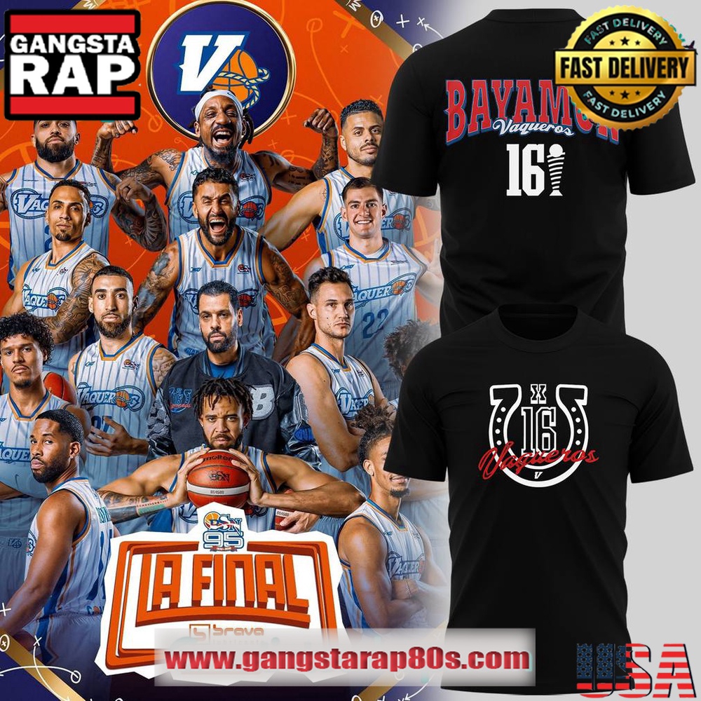 Vaqueros de Bayamn BSN Final Special Edition Black T-Shirt Vaqueros de Bayamn BSN Final Special Edition Black T-Shirt