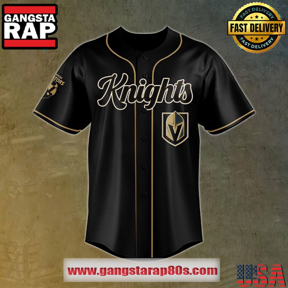 Vegas Golden Knights x Las Vegas Aviators Custom Baseball Jersey