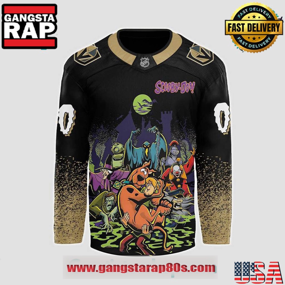 Vegas Golden Knights x Scooby-Doo Night 2025 Custom Hockey Jersey