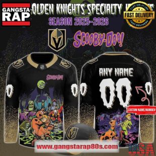 Vegas Golden Knights x Scooby-Doo Night 2025 Custom Hockey Jersey