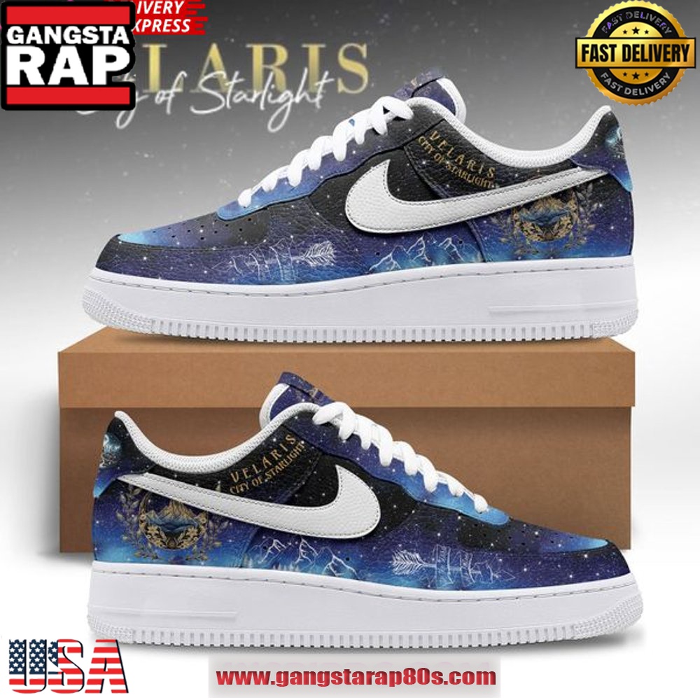 Velaris City of Starlight Limited Edition Air Force 1 Sneakers Shoes Velaris City of Starlight Limited Edition Air Force 1 Sneakers Shoes