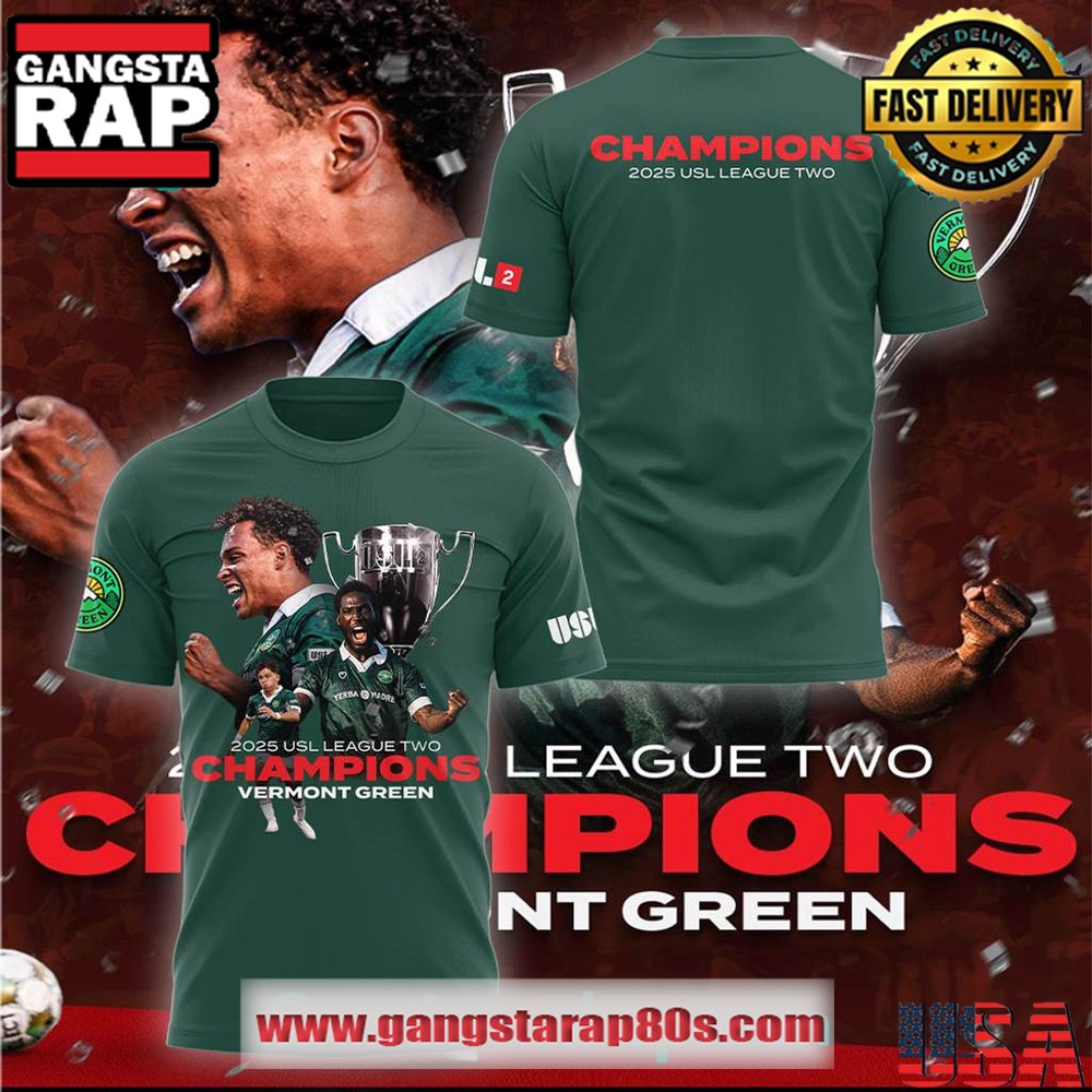 Vermont Green FC Undefeated National Champions 3D Shirt
