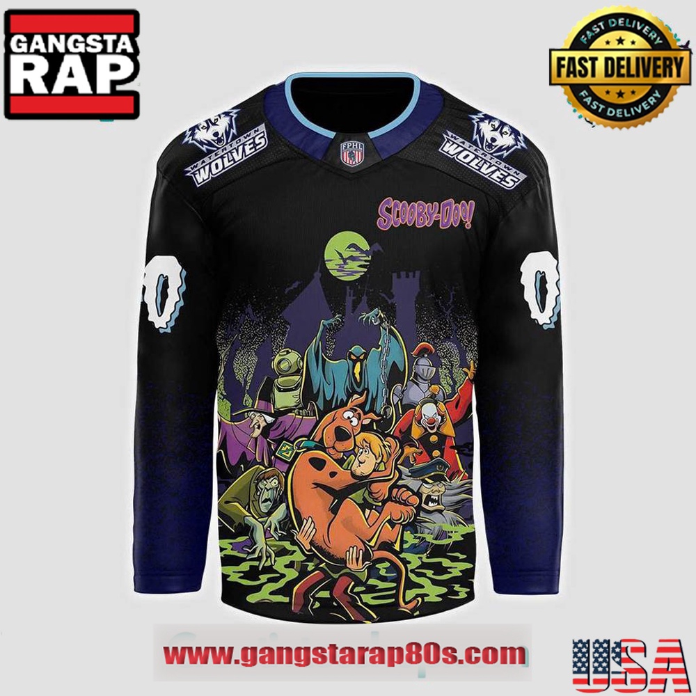 Watertown Wolves x Scooby-Doo Night 2025 Custom Hockey Jersey Watertown Wolves x Scooby-Doo Night 2025 Custom Hockey Jersey