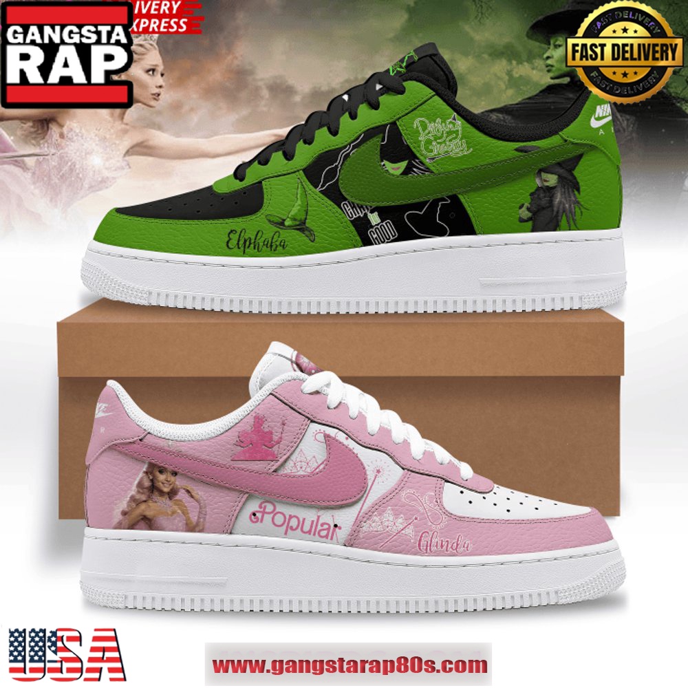 Wicked The Musical Limited Edition Air Force 1 Sneakers Shoes Wicked The Musical Limited Edition Air Force 1 Sneakers Shoes