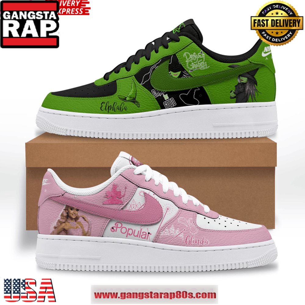 Wicked The Musical Limited Edition Air Force 1 Sneakers Shoes Wicked The Musical Limited Edition Air Force 1 Sneakers Shoes