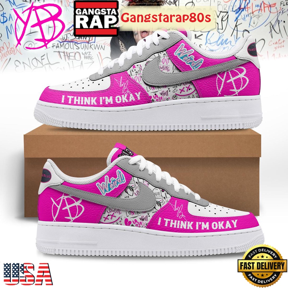 Yungblud I Think I’m Okay Limited Edition Air Force 1 Sneakers Shoes