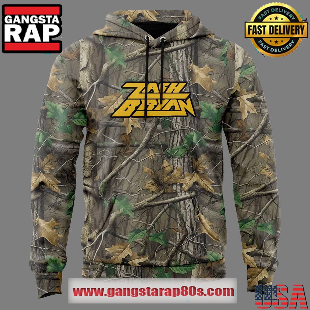 Zach Bryan Meadowlands 2025 Exclusive Version Camo Unisex Hoodie