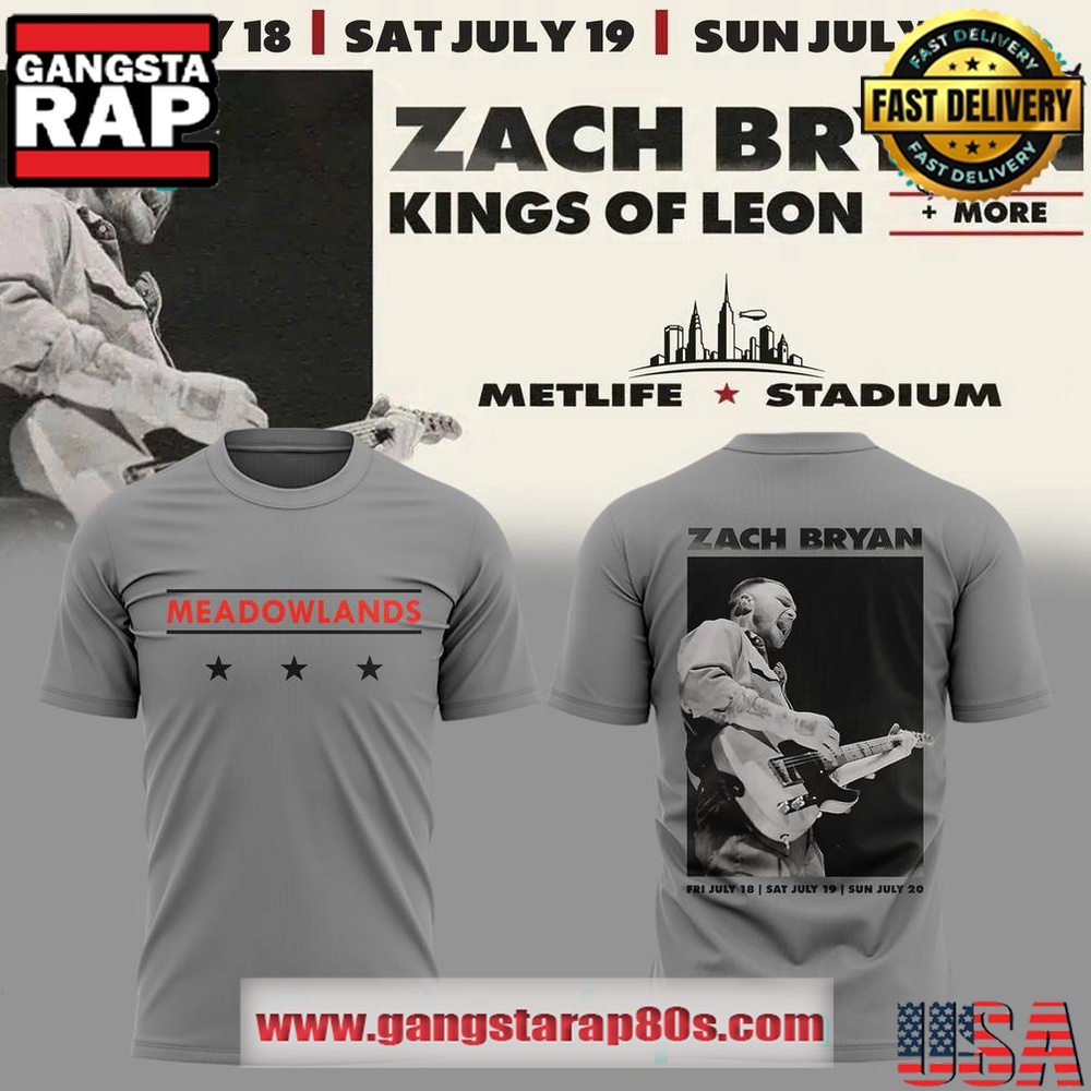 Zach Bryan Meadowlands 2025 Special Edition T Shirt Zach Bryan Meadowlands 2025 Special Edition T Shirt