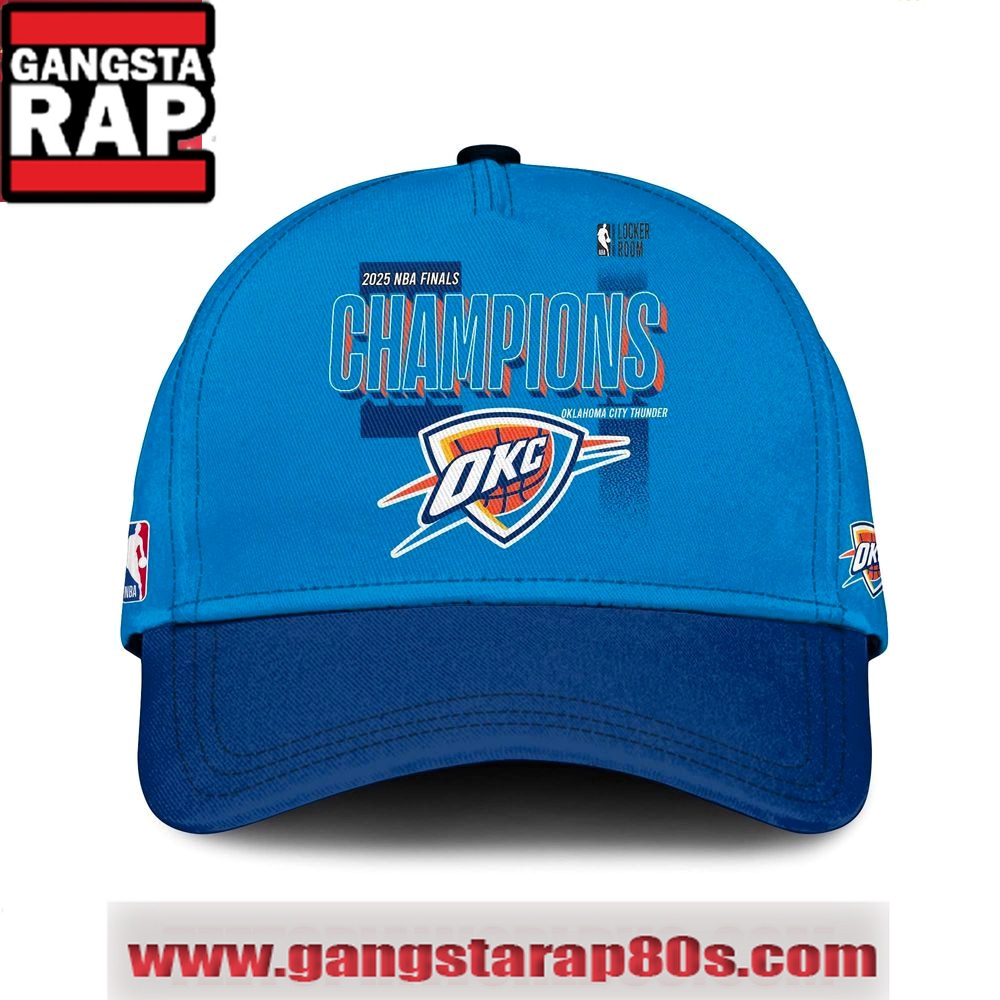 2024-25 Oklahoma City Thunder Champions NBA Special Baseball Cap Hats