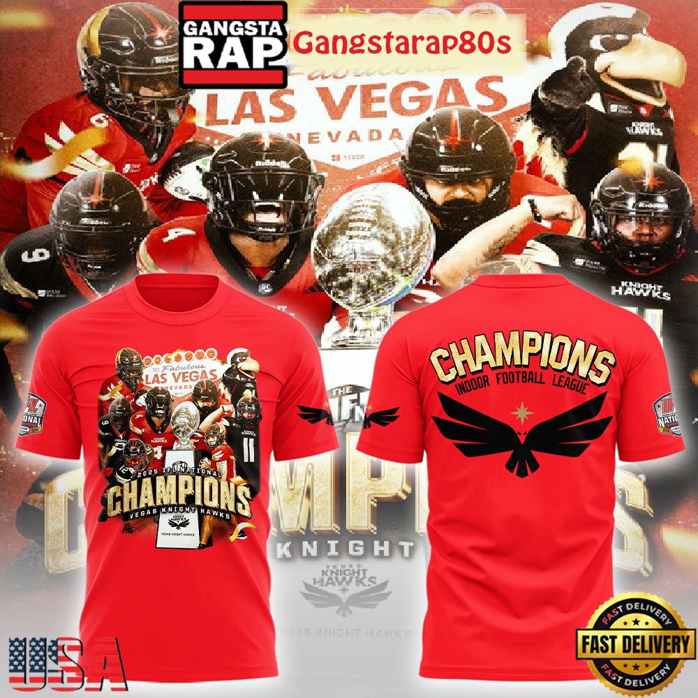 2025 IFL National Champions Champions Vegas Knight Hawks 3D Shirt 2025 IFL National Champions Champions Vegas Knight Hawks 3D Shirt