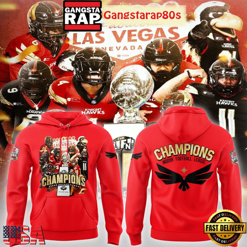 2025 IFL National Champions Champions Vegas Knight Hawks Unisex Hoodie
