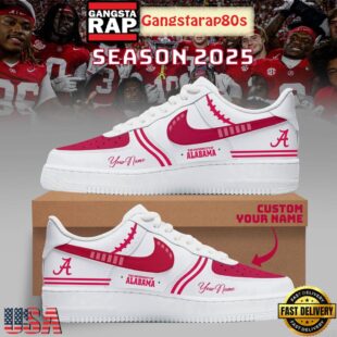 Alabama Crimson Tide Football New Season 2025 Special Custom Air Force 1 Sneakers Shoes