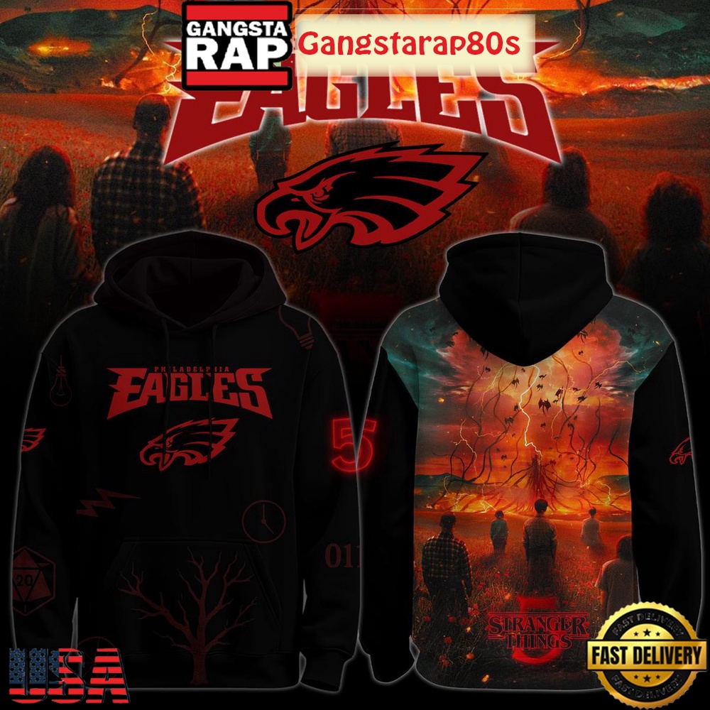 All Team NFL x Stranger Things 5 Last Season 2025 Unisex Hoodie