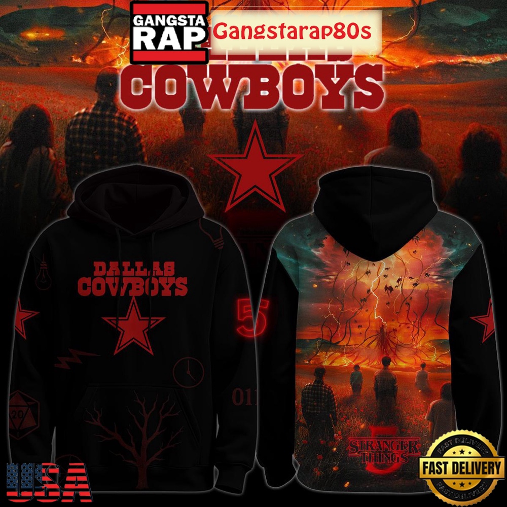 All Team NFL x Stranger Things 5 Last Season 2025 Unisex Hoodie