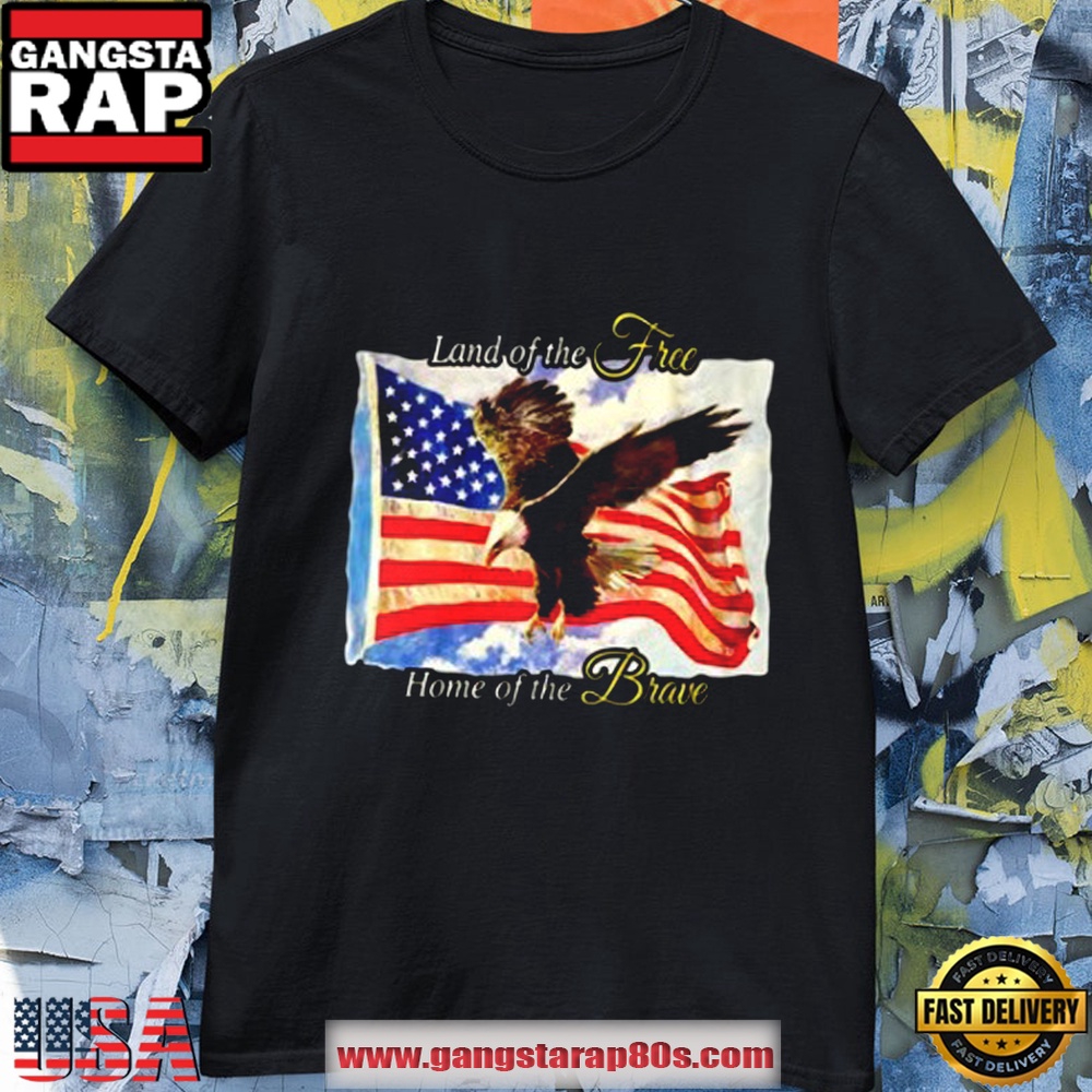 American Flag With Eagle Shirt Black American Flag With Eagle Shirt Black