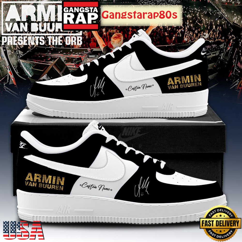 Armin Van Buuren Show The ORB Custom Air Force 1 Sneakers Shoes