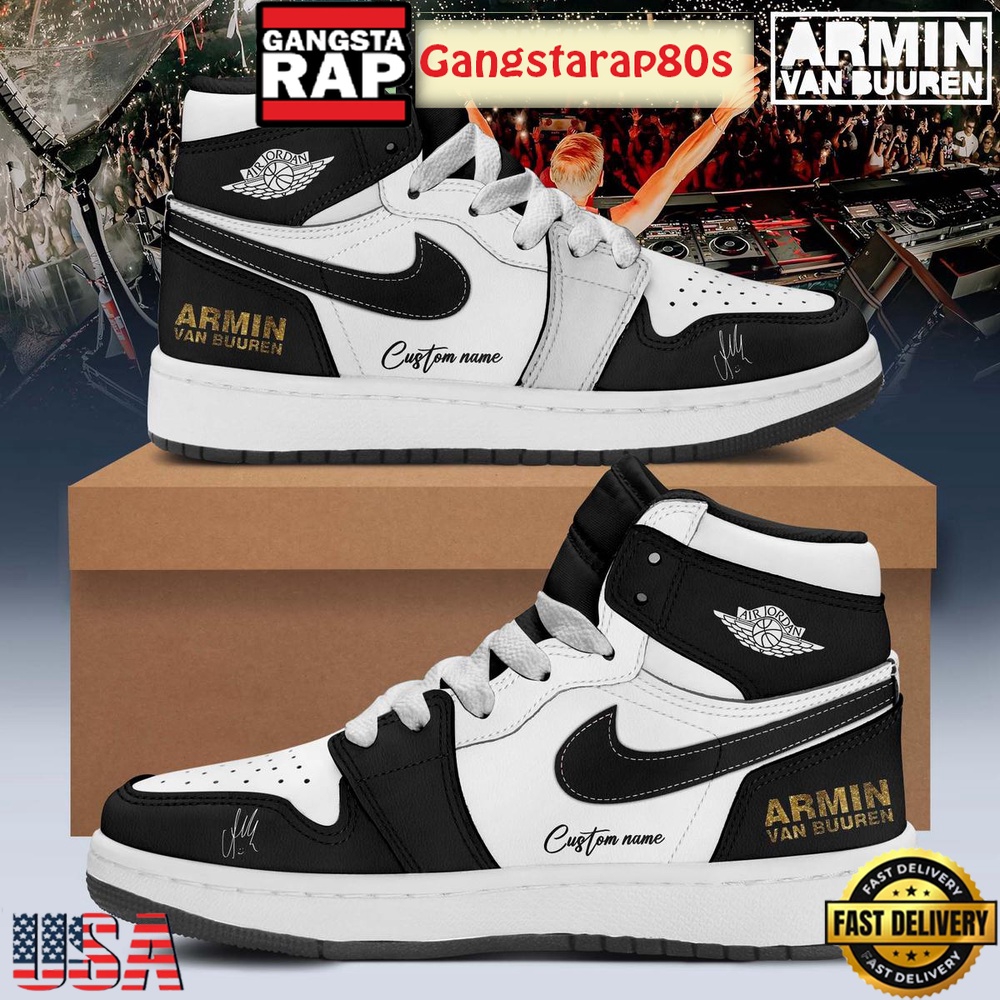 Armin Van Buuren Show The ORB Custom Air Jordan 1 Sneakers Shoes