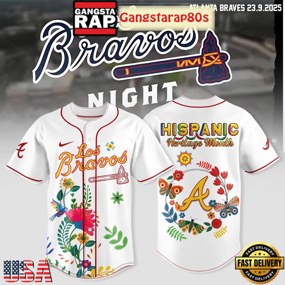 Atlanta Braves Celebration Hispanic Heritage Month 2025 Baseball Jersey Shirt Atlanta Braves Celebration Hispanic Heritage Month 2025 Baseball Jersey Shirt