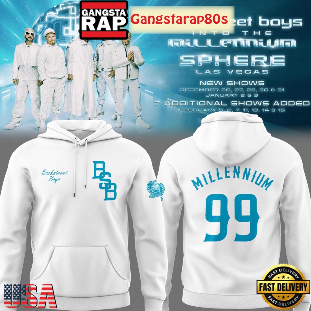Backstreet Boys Into The Millennium White All Over Print Hoodie
