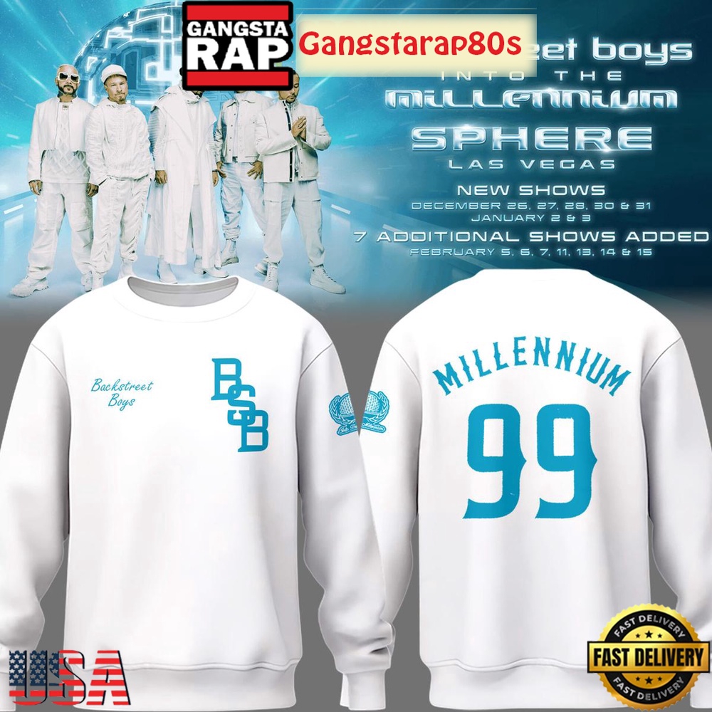 Backstreet Boys Into The Millennium White All Over Print Hoodie