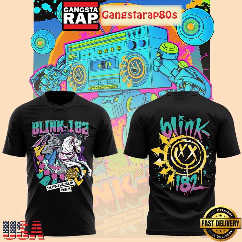 Blink 182 Missionary Impossible Tour At Saratoga Springs Unisex 3D Hoodie