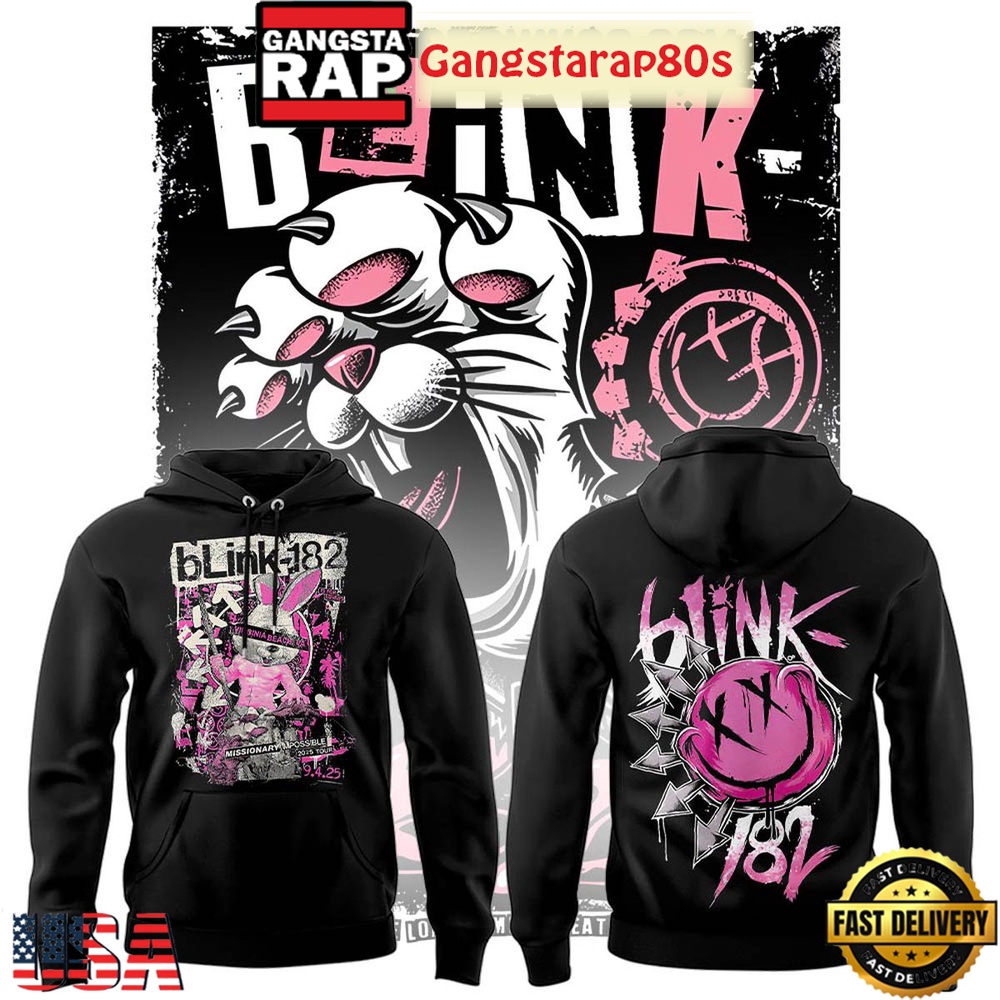 Blink 182 Missionary Impossible Tour At Virginia Beach Unisex 3D Hoodie