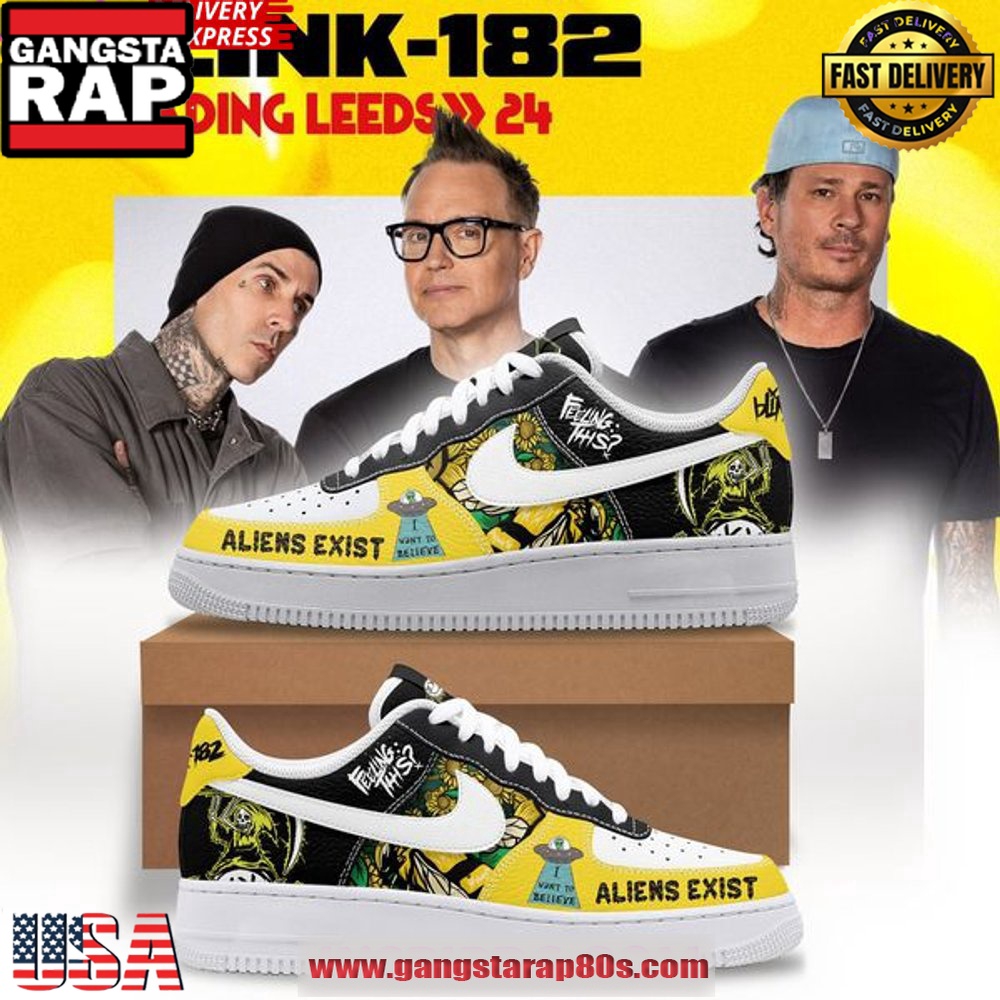 Blink-182 Aliens Exist New Edition Air Force 1 Sneakers Shoes