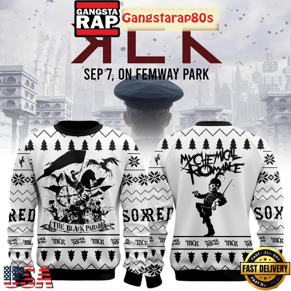 Boston Red Sox Long Live The Black Parade My Chemical Romance Special Ugly Sweater