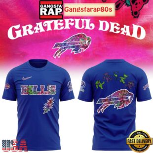 Buffalo Bills Celebration Grateful Dead 60 Years Night Unisex 3D Shirt