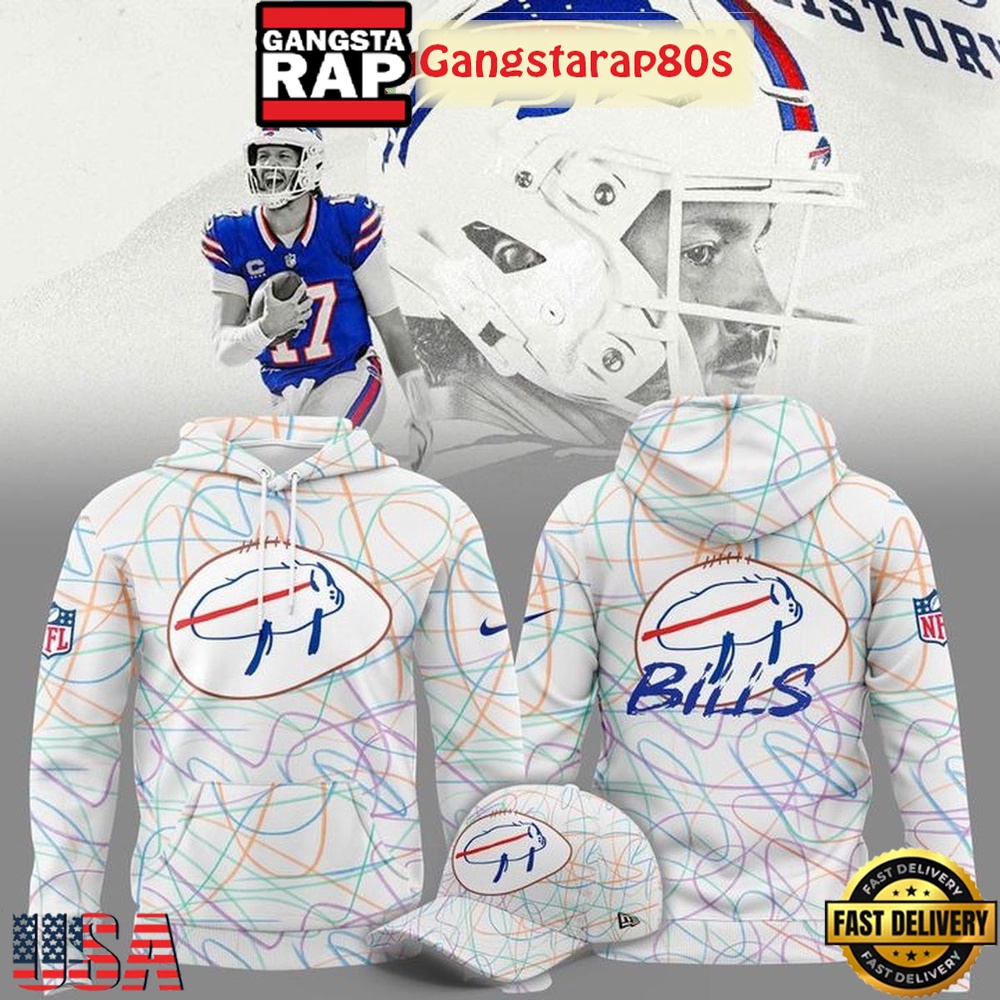 Buffalo Bills Designed By Patients At Buffalo's Oishei Childrens Hospital All Over Print Hoodie