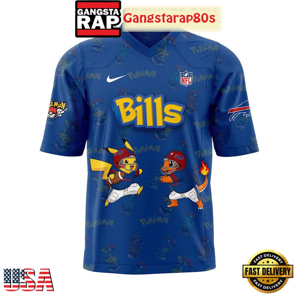 Buffalo Bills x Pokemon Go 2025 New Design Football Jersey