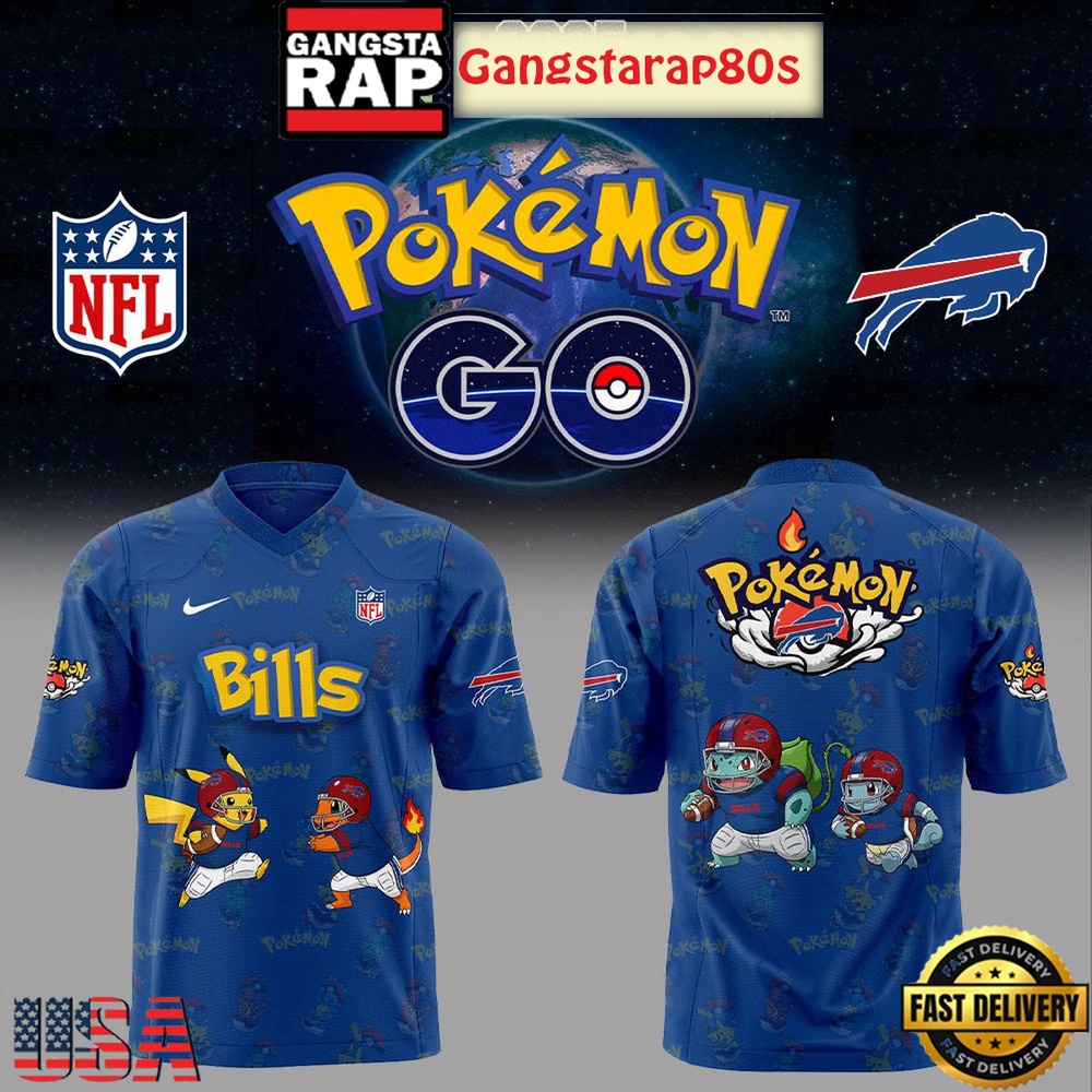Buffalo Bills x Pokemon Go 2025 New Design Football Jersey