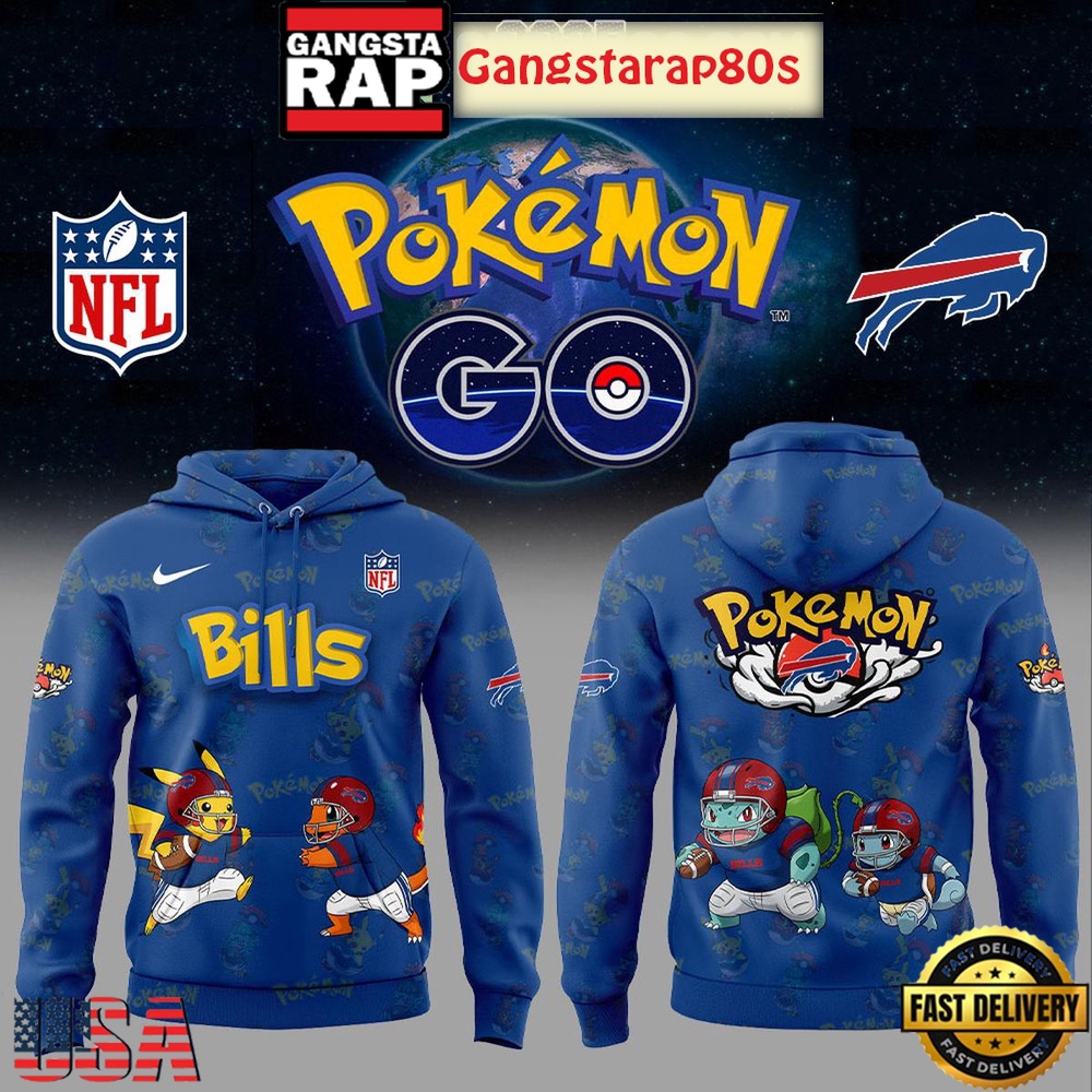 Buffalo Bills x Pokemon Go 2025 Unisex 3D Hoodie
