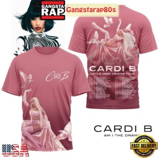 Cardi B Little Miss Drama Tour All Over Print Shirt