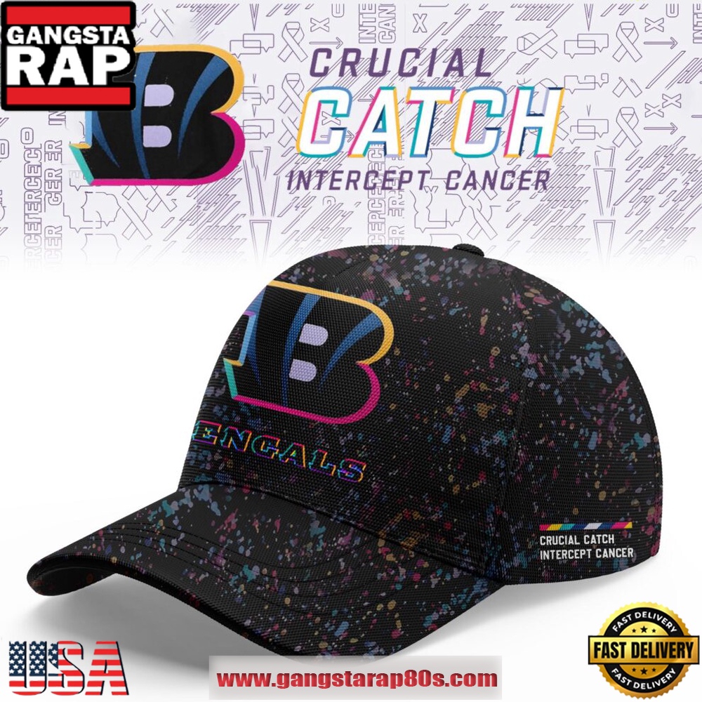 Cincinnati Bengals Crucial Catch Intercept Cancer 2025 Limited Edition Classic Cap Hats