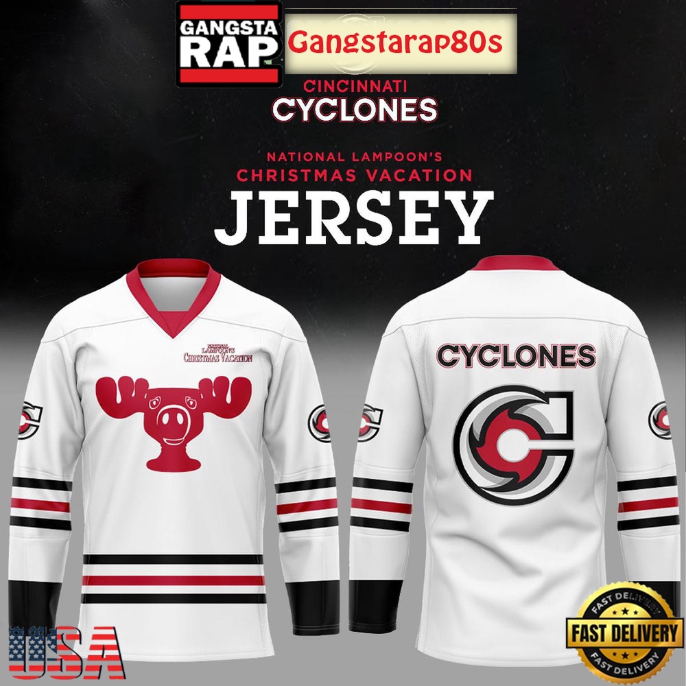 Cincinnati Cyclones National Lampoons Christmas Vacation 2025 Hockey Jersey