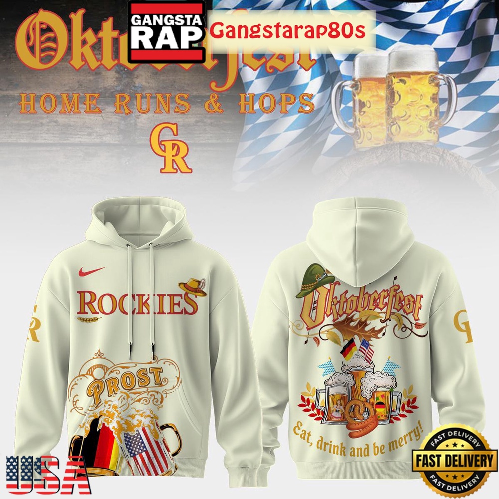 Colorado Rockies x Oktoberfest Home Runs & Hops Unisex 3D Hoodie