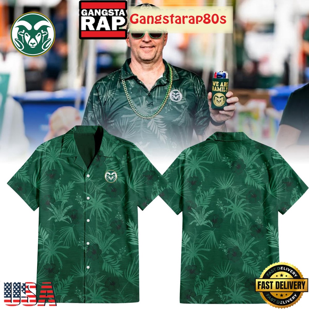 Colorado State Rams New Collection Green Hawaiian Unisex 3D Shirt