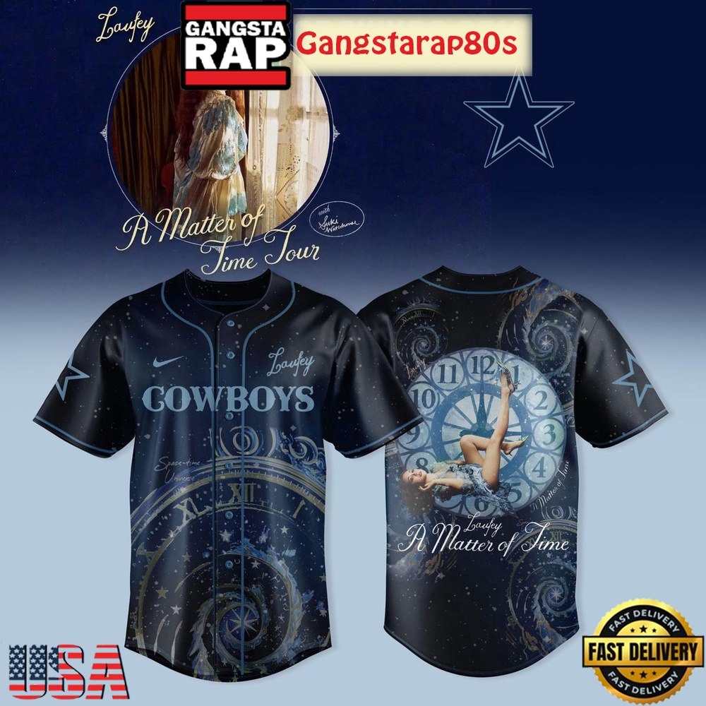 Dallas Cowboys x Laufey A Matther Of Time Tour 2025 Baseball Jersey Shirt