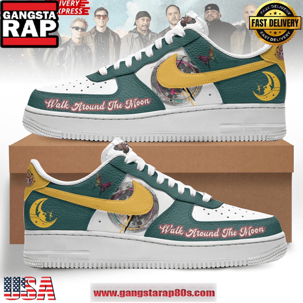Dave Matthews Walk Around The Moon Nike Air Force 1 Sneakers Shoes
