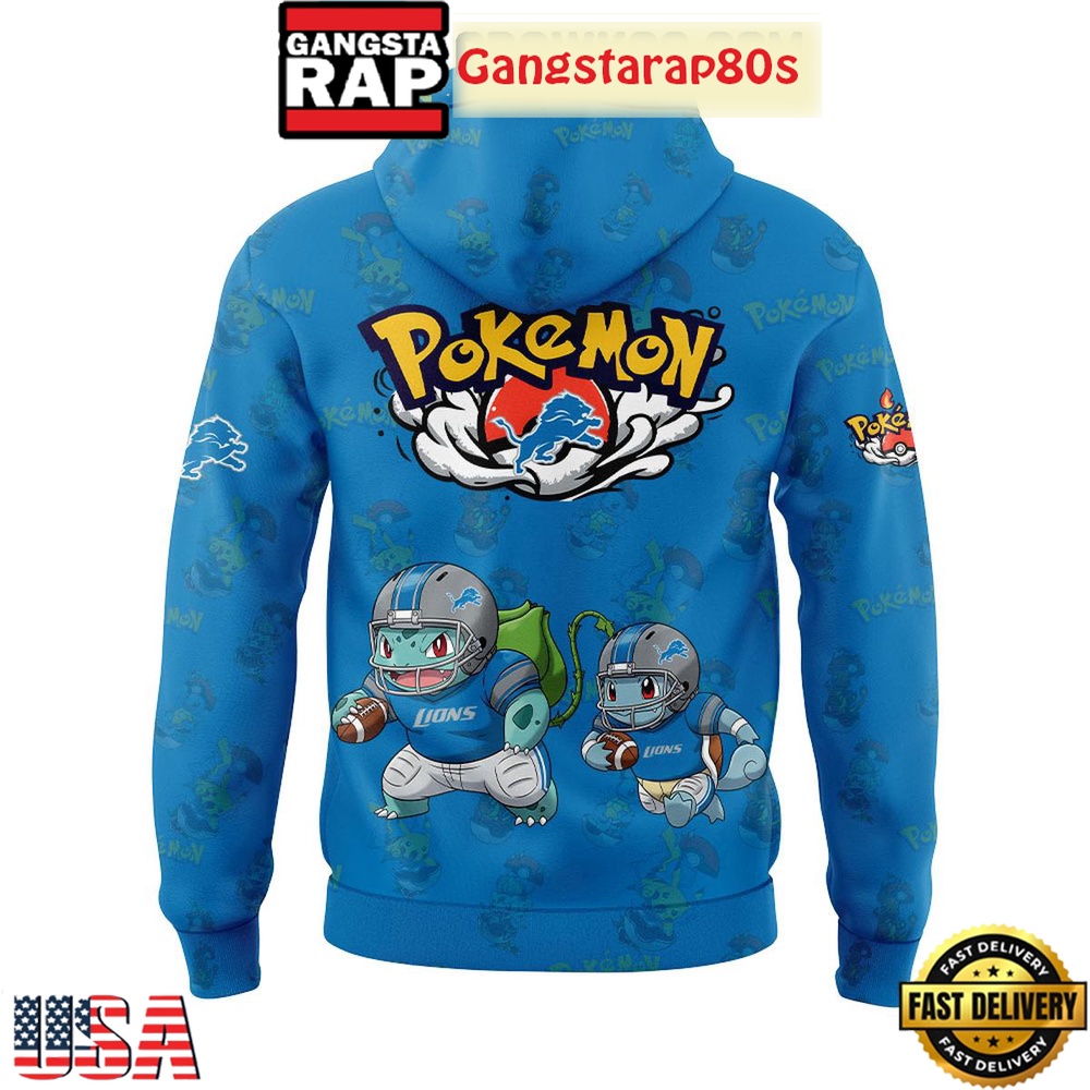 Detroit Lions x Pokemon Go 2025 Unisex 3D Hoodie Detroit Lions x Pokemon Go 2025 Unisex 3D Hoodie