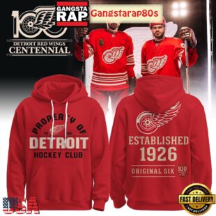 Detroit Red Wings Centennial 100 Years Unisex 3D Hoodie